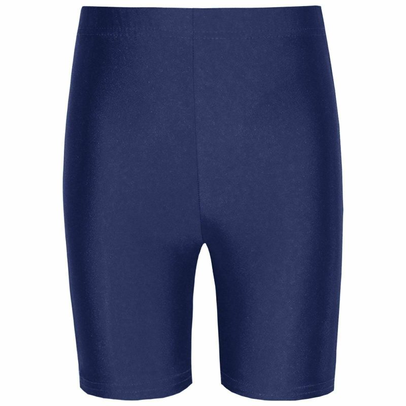 Boys/Girls Cycling Lycra PE Athletics Dance Gym Shorts-NAVY