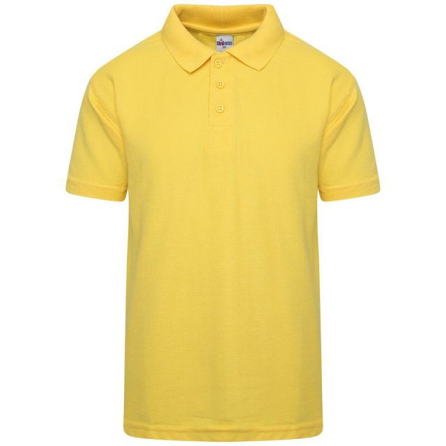 Polo T-Shirt Regular Fit for Boys & Girls School Uniform-YELLOW