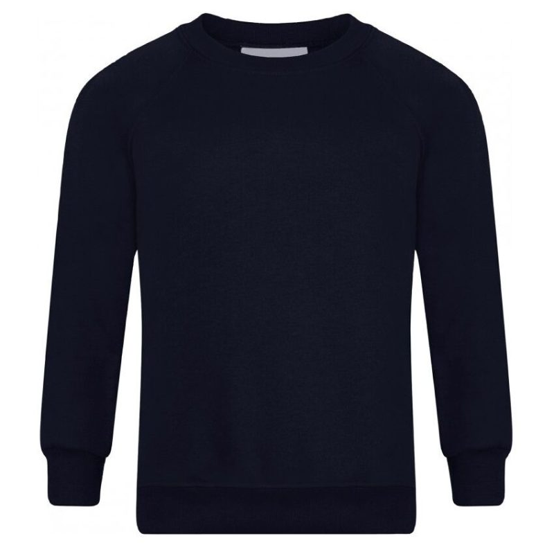 Boys & Girls School Crew Neck Jumper SweatShirt- NAVY