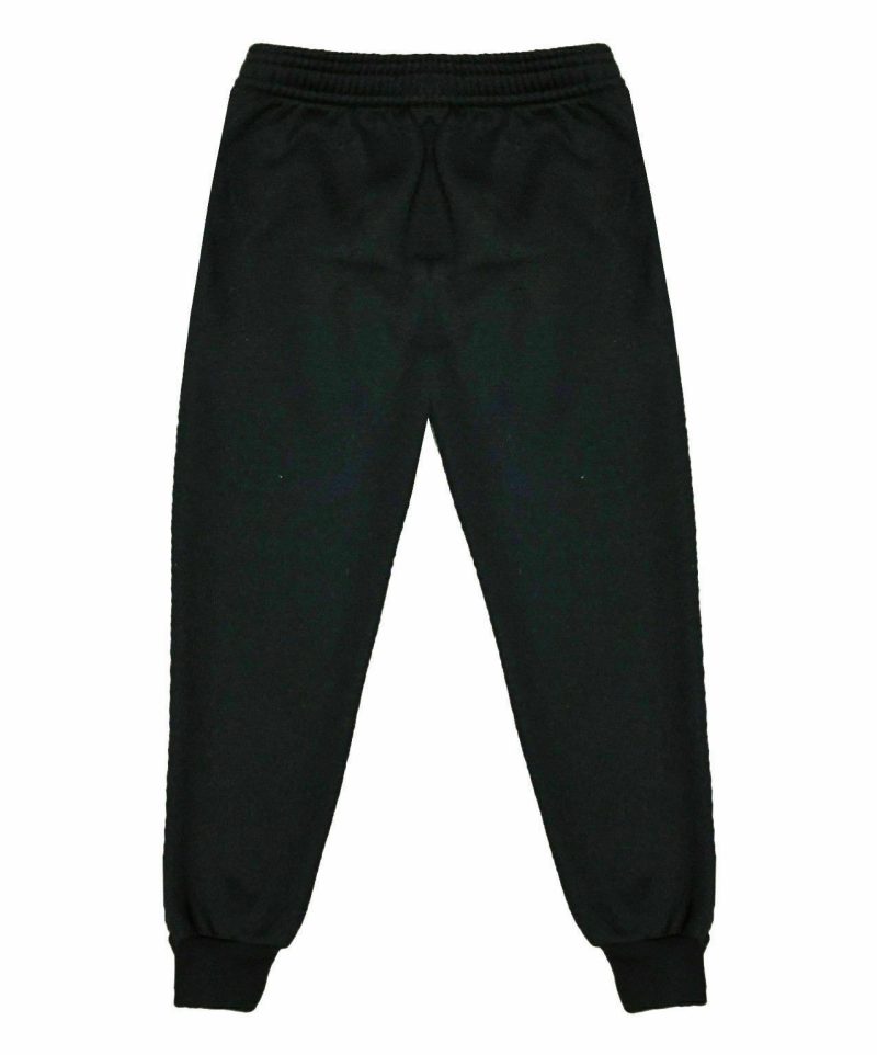 Jogging Bottoms Plain Warm Fleece School wear Boys/Girls- BLACK