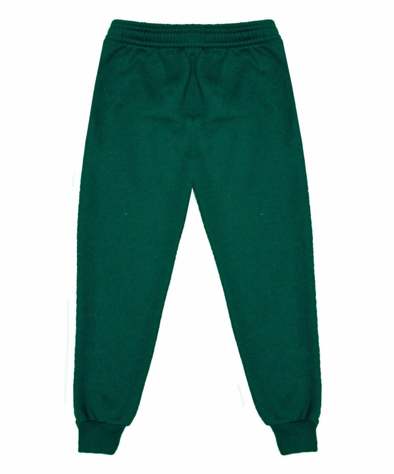 Jogging Bottoms Plain Warm Fleece School wear Boys/Girls- GREEN