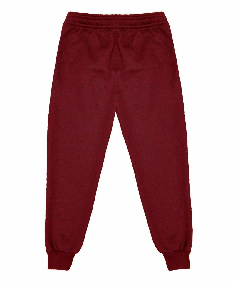 Jogging Bottoms Plain Warm Fleece School wear Boys/Girls- MAROON