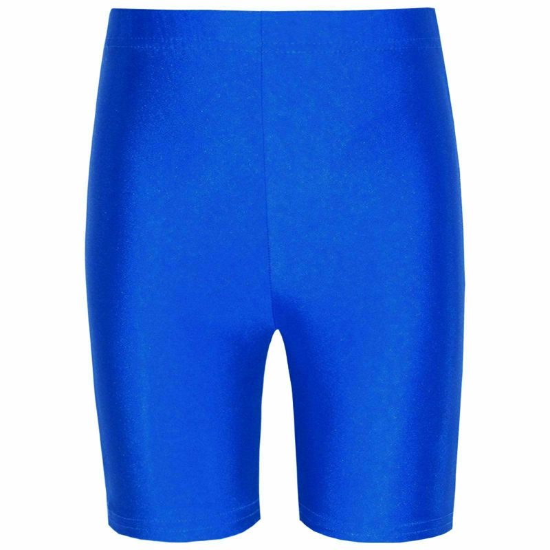 Boys/Girls Cycling Lycra PE Athletics Dance Gym Shorts-ROYAL BLUE