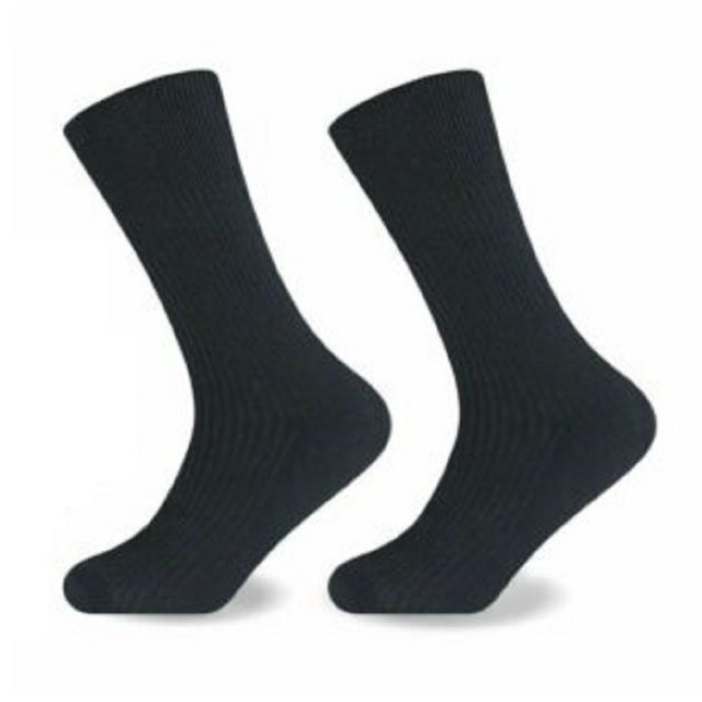 School Sports Ankle Socks Plain Cotton Rich for Running Gymnastics PE Hockey Soccer 05 Pairs- BLACK