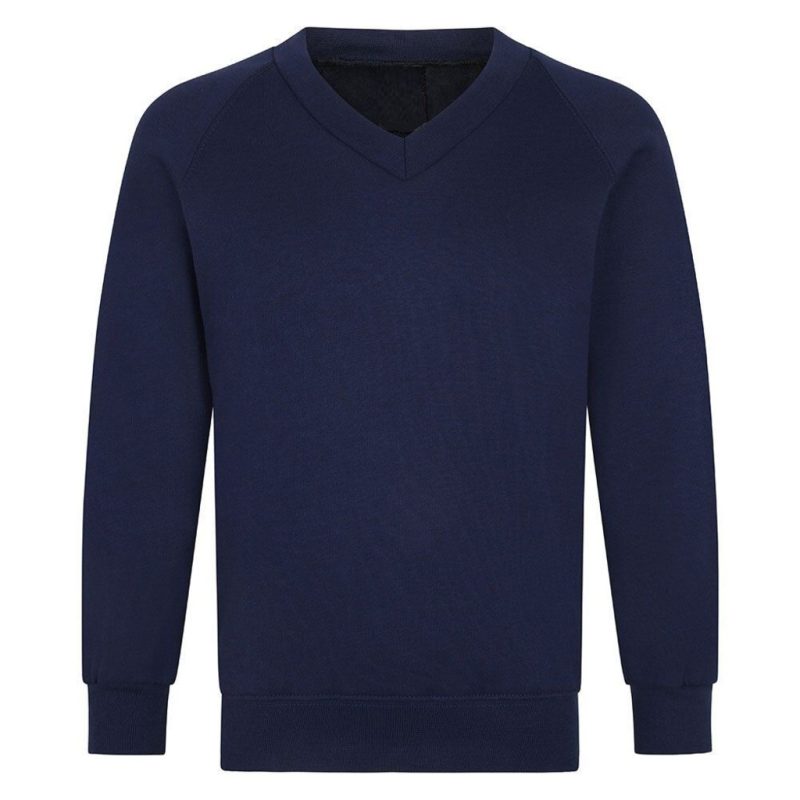 Boys & Girls School V Neck Jumper SweatShirt- NAVY