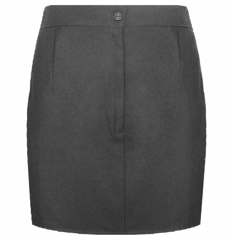 Girls School PENCIL Skirt Ladies Office Workwear Above Knee Length-GREY - Image 3