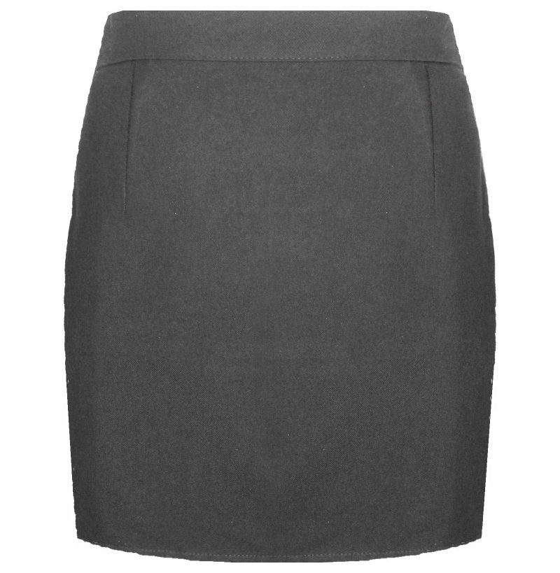 Girls School PENCIL Skirt Ladies Office Workwear Above Knee Length-GREY - Image 2