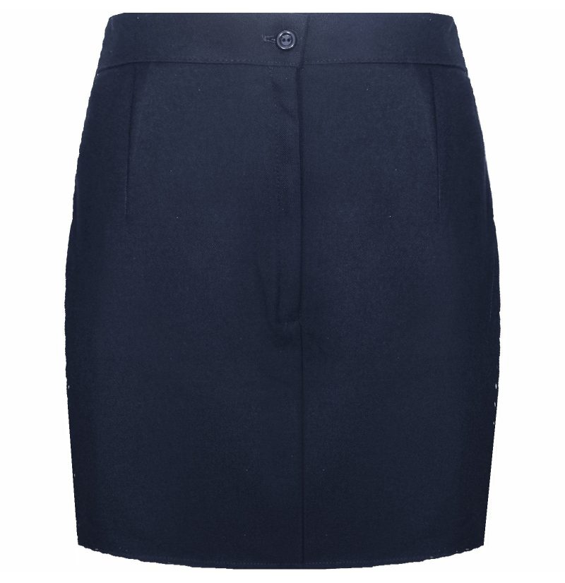 Girls School PENCIL Skirt Ladies Office Workwear Above Knee Length-NAVY - Image 2