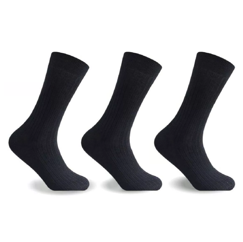 Big foot 100% COTTON Non Elasticated Mens Socks UK 11-13 Size Suit Socks - Image 5