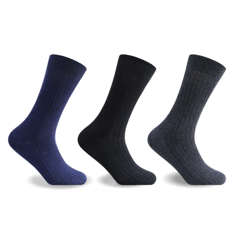 Big foot 100% COTTON Non Elasticated Mens Socks UK 11-13 Size Suit Socks - Image 4