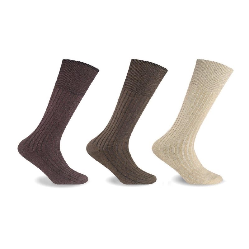 Big foot 100% COTTON Non Elasticated Mens Socks UK 11-13 Size Suit Socks - Image 2